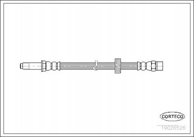 CABLE DE FRENADO FLEXIBLES SEAT TOLEDO 93-99 PARTE DELANTERA  