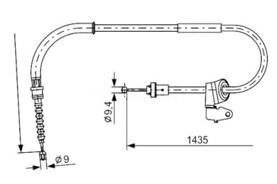 BOSCH CÂBLE FREINS MANUEL MINI (R50 R53) (R52) 