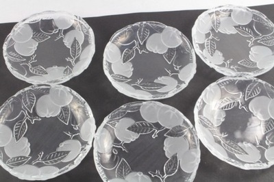 6 talerzyków - Walther Glass