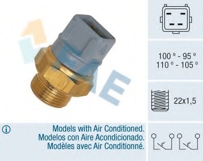 CONMUTADOR DE VENTILADOR DEL RADIADOR FORD  