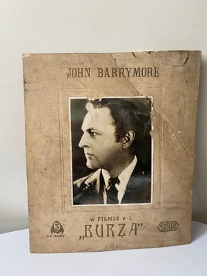 REKLAMA FILMU BURZA JOHN BARRYMORE