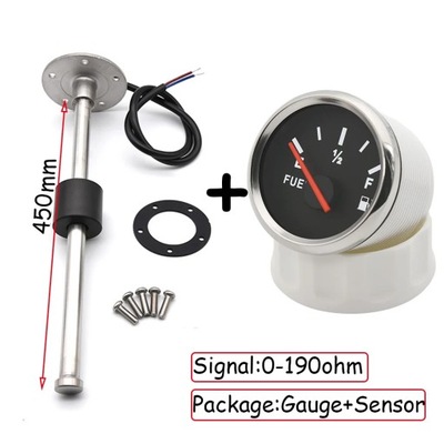 52MM FUEL LEVEL GAUGE FUEL LEVEL СЕНСОР 0~190OHM WITH RED BACKLIGHT ~82218