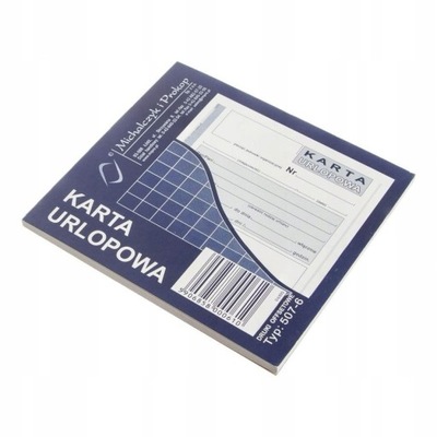 Karta urlopowa