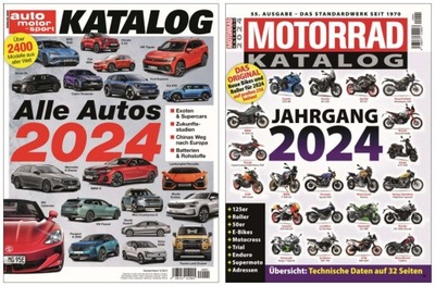 SAMOCHODY i motocykle świata 2024 - 2 katalogi NOWE / 24h