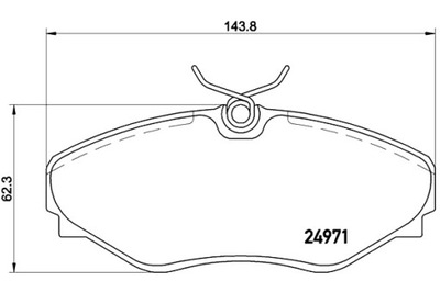 BREMBO КОЛОДКИ ГАЛЬМІВНІ RENAULT AVANTIME DE0_ 09 01-05 03 RENAULT