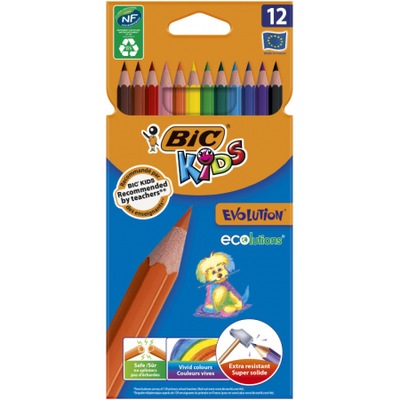 Kredki ołówkowe Kids Evolution 12 kolorów