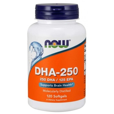 NOW Foods DHA-250mg / 120 EPA tran 120 kapsułek żelowych