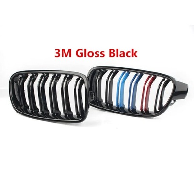 ТОП QUALITY FOR BMW 3 SERIES F30 F31 2012-2019 GLOSS BLACK DUAL LINE~59405 фото