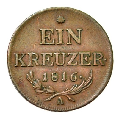 AUSTRIA, FRANC II 1 KRAJCAR 1816 WIEDEŃ (4)