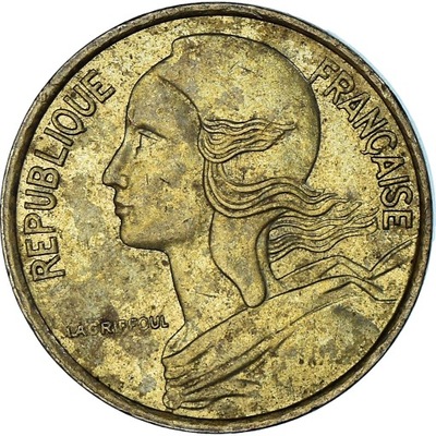 Moneta, Francja, 5 Centimes, 1973