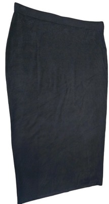 Shein spódnica długa czarna velvet maxi 52
