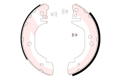 BREMBO КОЛОДКИ ГАЛЬМІВНІ КОМПЛЕКТ ЗАД FORD TRANSIT 2.0-2.9 01.91-03.00