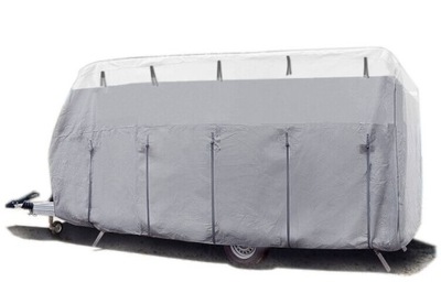 Całoroczny pokrowiec na przyczepę kempingową 450-500 Caravan Cover 12M Brun
