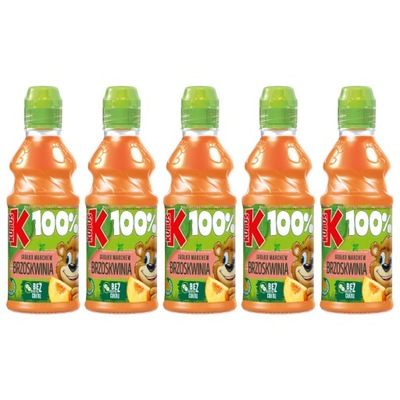 Sok 100% Kubuś jabłko marchew brzoskwinia 5x 300ml