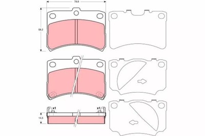 КОЛОДКИ HAM. DAIHATSU P. CUORE