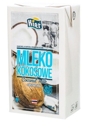 Mleczko Kokosowe 1L KIER Mleko 1000 ml Kokos 1 L