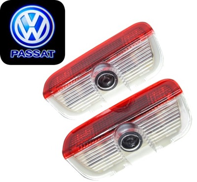 DIODO LUMINOSO LED PROJECTOR LOGOTIPO VW PASSAT GOLF SHARAN TSI JETTA  