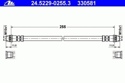 CABLE BRAKE FLEXIBLE CITROEN BERLINGO  