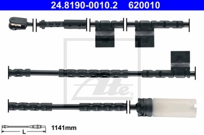 ATE 24.8190-0010.2 JOINT OSTRZEGAWCZY, ZUZYCIE OKLADZIN BRAKE  