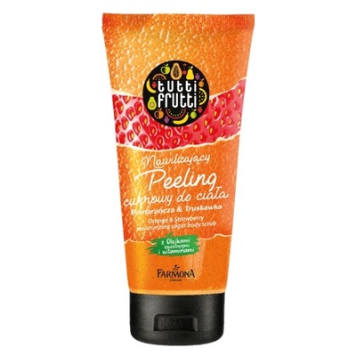 TUTTI FRUTTI Pomarańcza & Truskawka nawilżający peeling do ciała 210 ml