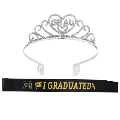 1 zestaw Graduation Party Crown Etykieta Pas