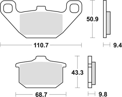 TRINKELĖS STABDŽIŲ KH85 ORGANIC KAWASAKI EN 500 90-03, GPZ 600 85-90, VN 750 