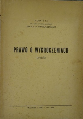 PRAWO O WYKROCZENIACH projekt