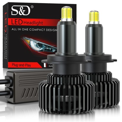 LUCES DIODO LUMINOSO LED S&D H1 160W 360° 8-STRONNE 26000LM ULTRA POTENTE CAN  