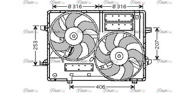 VENTILADOR DE RADIADORES JAGUAR X-TYPE (2001-) OE: C2S017719 NOWY!!!  