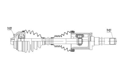 Привідний вал привідна передня права bmw x3 f25 x4 f26 фото №1