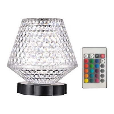 Nowoczesna Lampa Stołowa Żarówka LED Kryształ