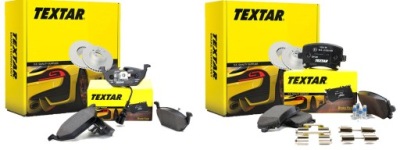 Гальмівні диски гальмівні колодки p+t textar audi a3 seat altea фото №1