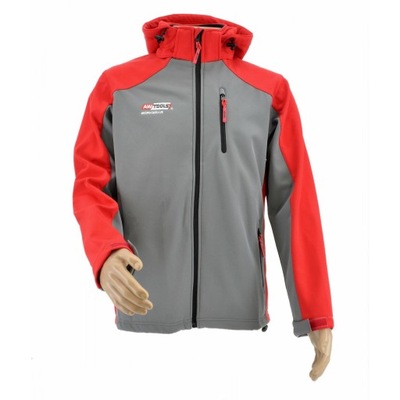 AWTOOLS CHAQUETA SOFTSHELL T4 CZERWONO-SZARA XXL AW02704  