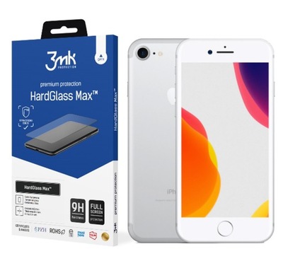 HardGlass Max 3MK do Apple iPhone 7 Plus Biały