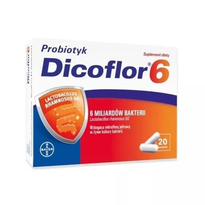 DICOFLOR 6 PROBIOTIKUM ŽIVÉ BAKTERIÁLNE KULTÚRY 20 KAPSÚL