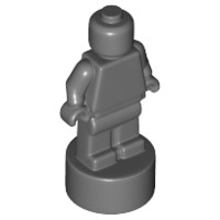 LEGO Statuetka ciemny szary 90398