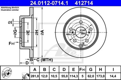 24.0112-0714.1 DISCO HAM.TYL TOYOTA RAV 4 06-  