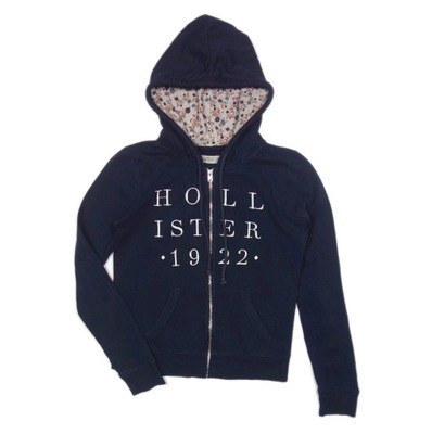 HOLLISTER Damska Bluza Rozpinana z Kapturem Logo r. S / 36