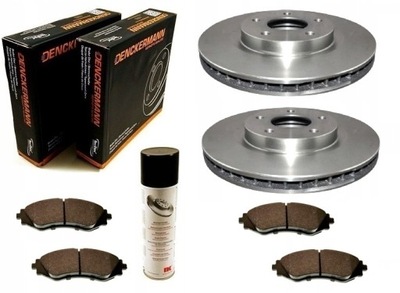 Тормозные диски тормозные колодки nissan qashqai j10 +2 renault koleos hy 2008-2016 перед 320mm фото №1