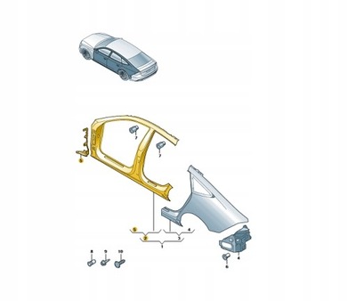 СТІЙКИ A/B ПОРІГ 4K8809840 AUDI A7 S7 C8 4K ХЕРСОН