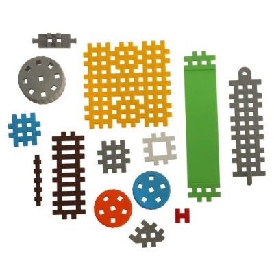 KLOCKI KONSTRUKCYJNE POLSKIE MINI WAFLE FARMER BLISTER 185 ELEMENTÓW MARIOI