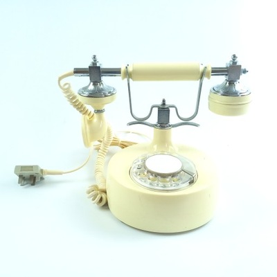 Stary klasyczny telefon z cyferblatem, Stella, ZSRR 1987