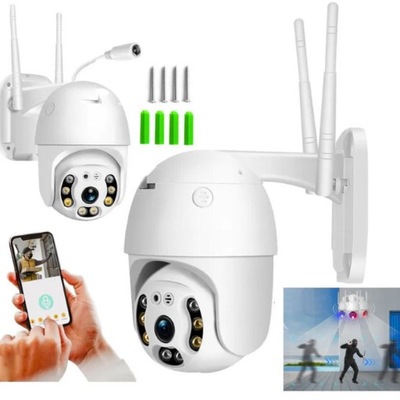 KAMERA IP ZEWNĘTRZNA OBROTOWA WIFI FULL HD ZOOM WODOODPORNA MONITORING