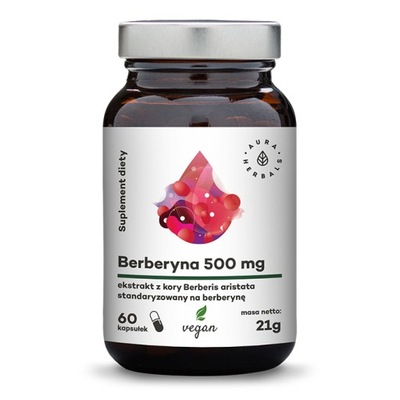 Suplement diety Aura Herbals Berberyna 500mg kapsułki 60 szt.