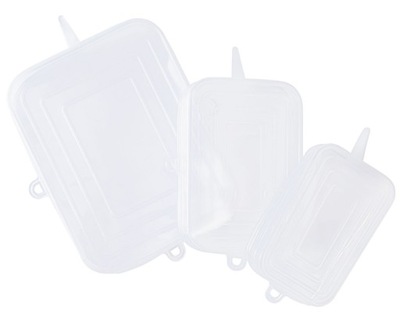 ERNESTO ZESTAW SILIKONOWYCH POKRYWEK DO POJEMNIKÓW