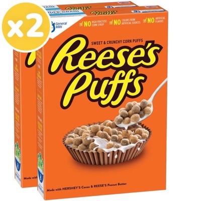 Amerykańskie Płatki śniadaniowe Reese's Puffs Cereal - 2 pack - 1,5kg