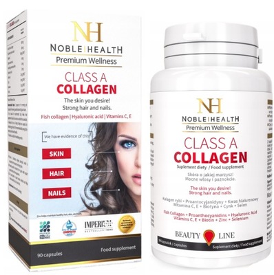 NOBLE HEALTH Class a Collagen kolagen rybi 90 kaps
