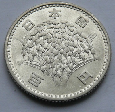 JAPONIA - 100 jenów 1960 - srebro Ag