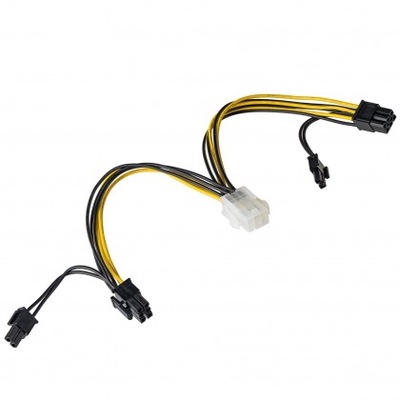 Kabel adapter Akyga AK-CA-55 PCI Express 6 pin (F)