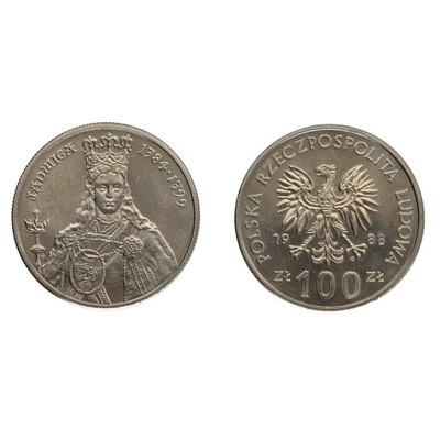 100 zł - Jadwiga - 1988 r